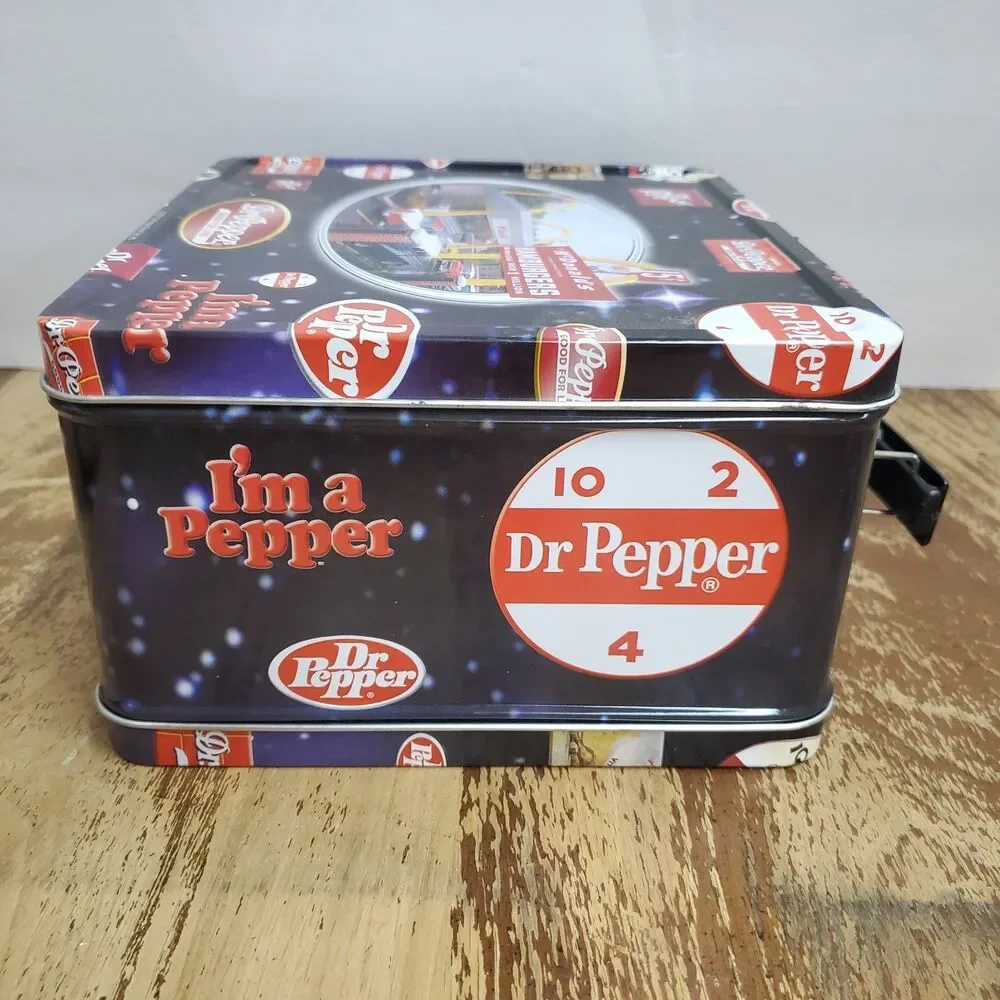 Vintage 2001 Dr Pepper McDonald's Metal Lunchbox Collectible Advertising Tin Box